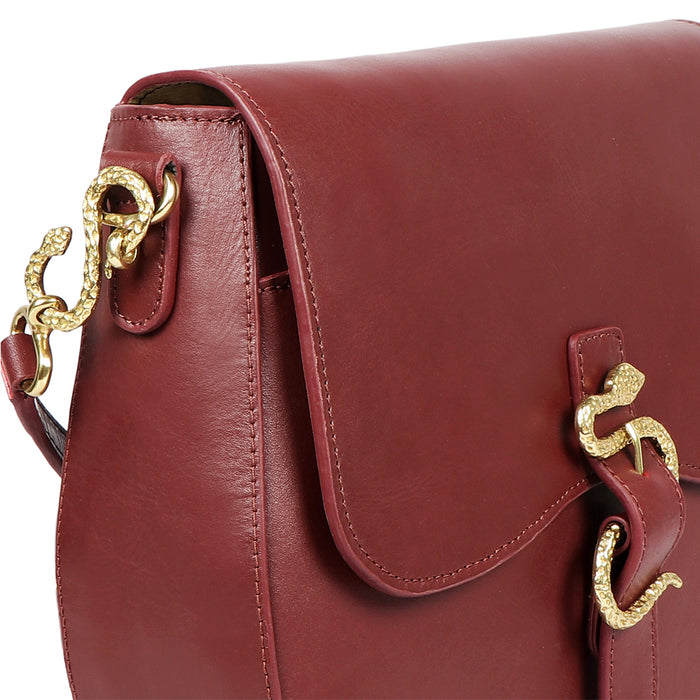 Kalinga 05 Red Leather Sling Bag