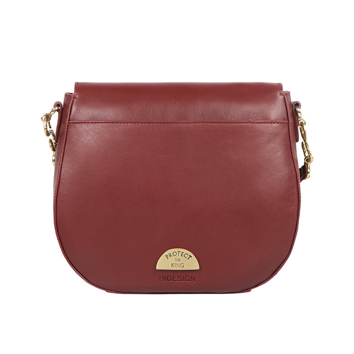Kalinga 05 Red Leather Sling Bag