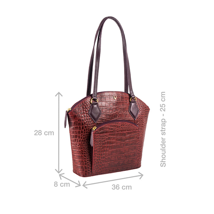 Kasai 02 Sb Red Leather Tote Bag