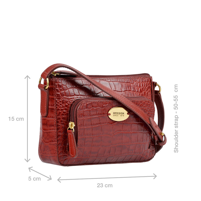 Katniss 01 Sb Marsala Leather Sling Bag