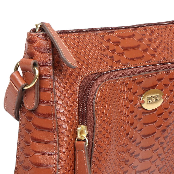 Katniss 01 Sb Tan Leather Sling Bag