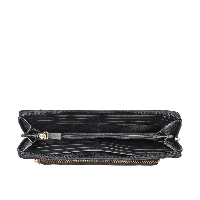 Katniss W1 Sb Default Title Leather Zip Around Wallet