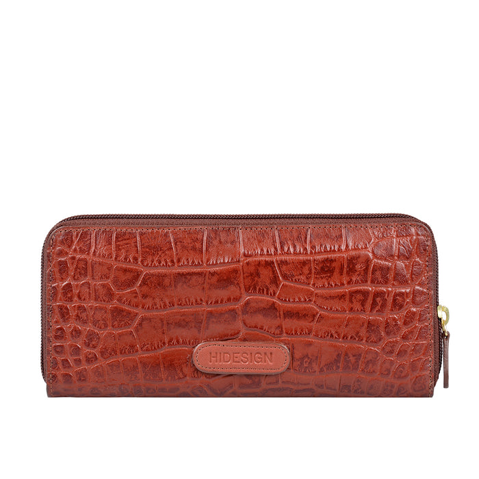 Katniss W1 Sb Marsala Leather Zip Around Wallet