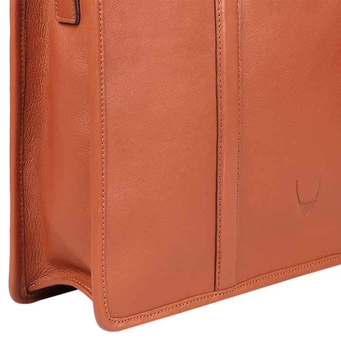 Kenji 02 Tan Leather  Briefcase