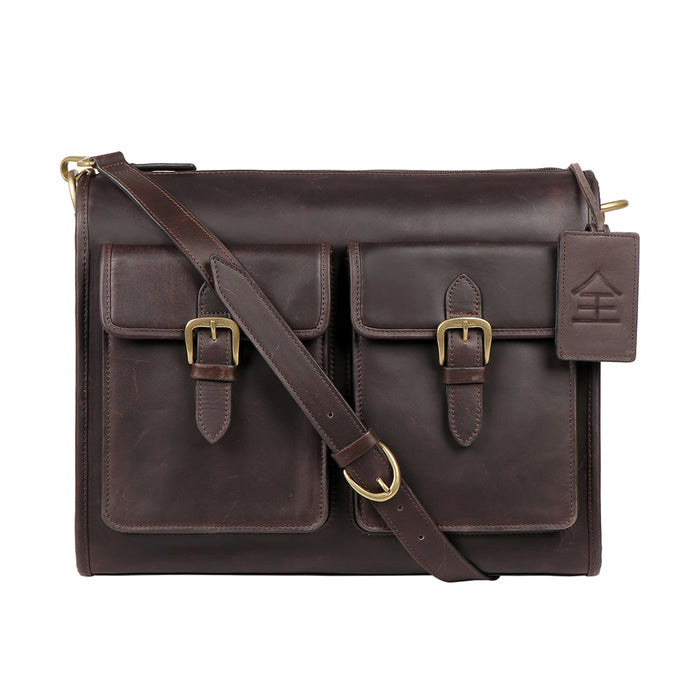 Kenji 04 Brown Leather  Crossbody