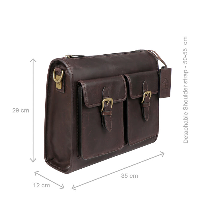 Kenji 04 Brown Leather  Crossbody