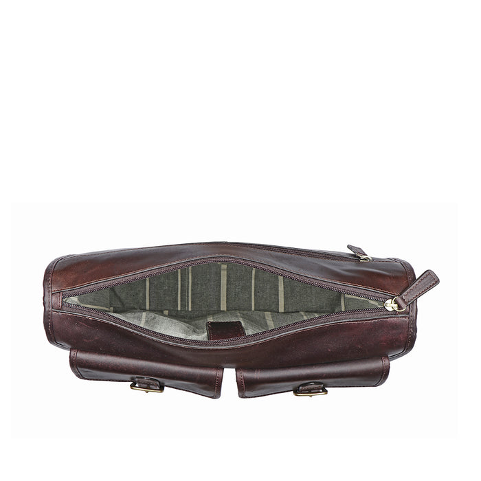 Kenji 04 Brown Leather  Crossbody
