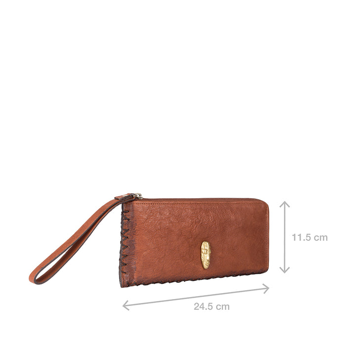 Kiboko W1 Tan Leather Zip Around Wallet