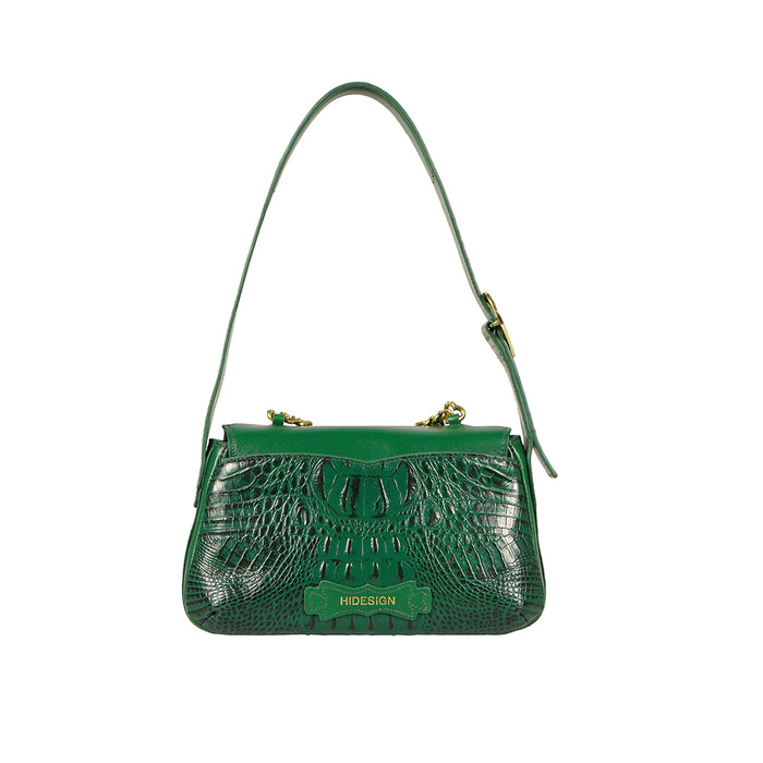 Kiko - 01 Green Leather Shoulder Bag