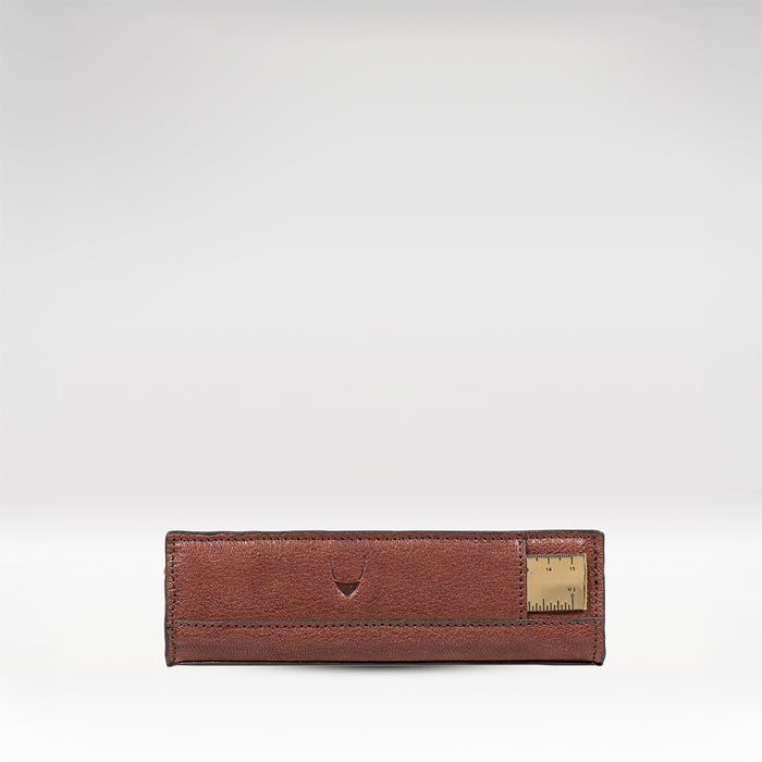 Kili Brown Leather Pencil Pouch