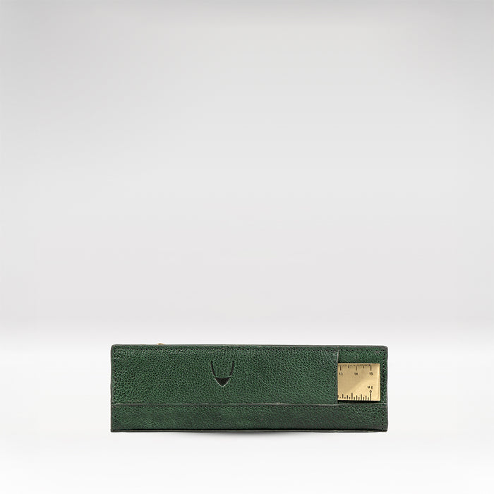 Kili Green Leather Pencil Pouch