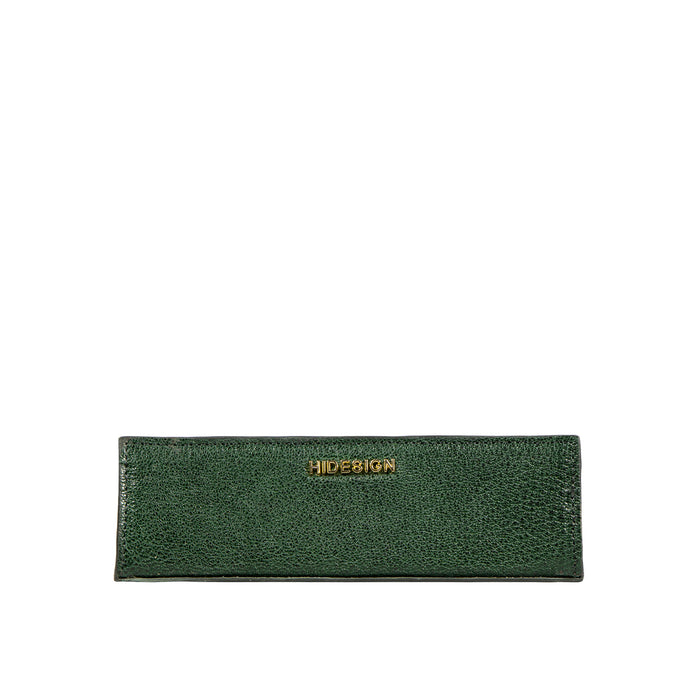 Kili Green Leather Pencil Pouch