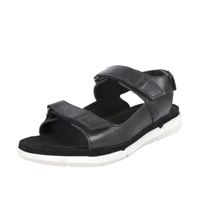 Kilimanjaro Men's Black Leather Strap Sandals