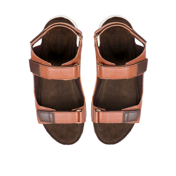 Kilimanjaro Men's Tan Leather Strap Sandals