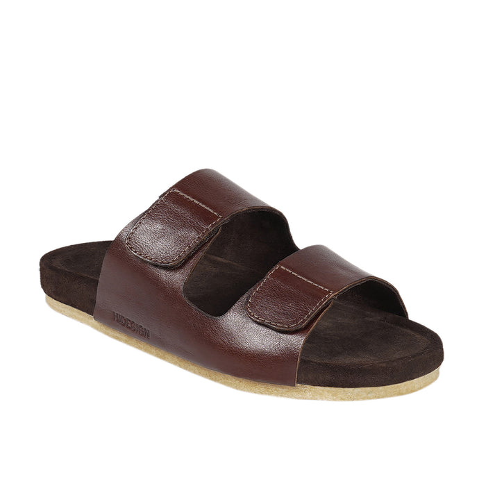 Kisawa Men's Tan Leather Slides