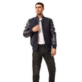 Kobe 01 Men's Blue Varsity Style Leather Jacket