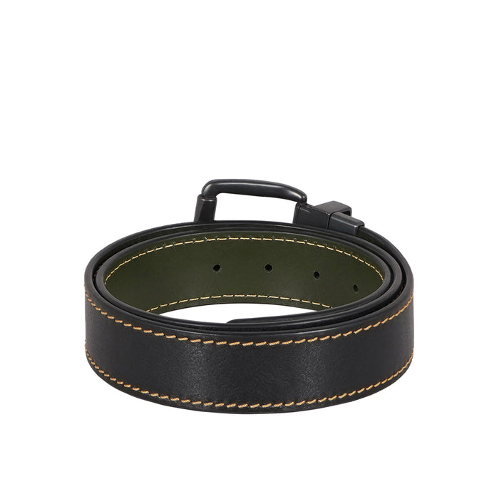 Kos Alanzo 02 Men's Black Reversible Leather Belt