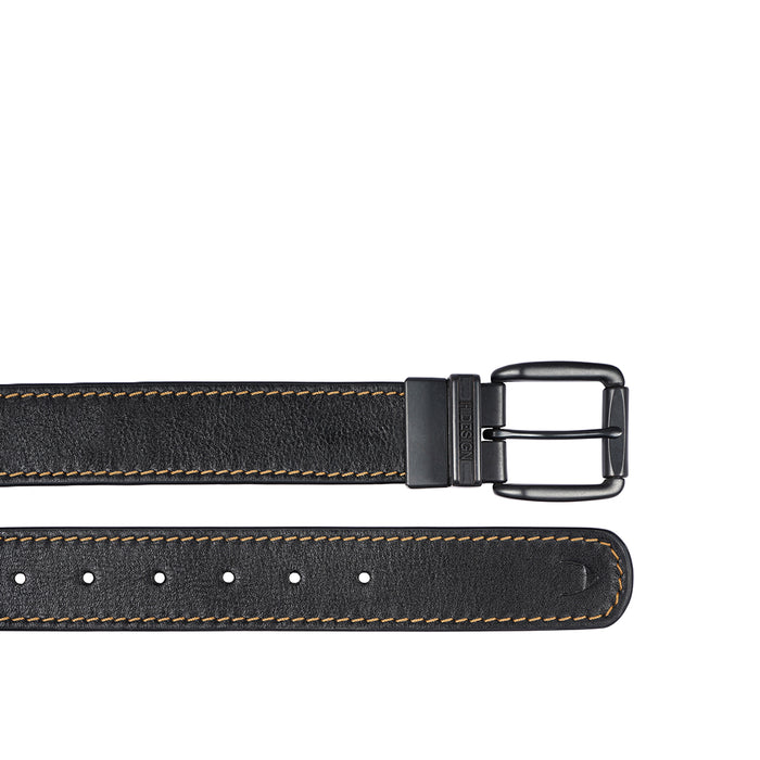 Kos Alanzo 02 Men's Black Reversible Leather Belt