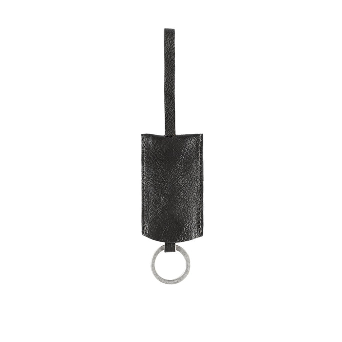 Kowloon 01 Black Leather Saddle Bag