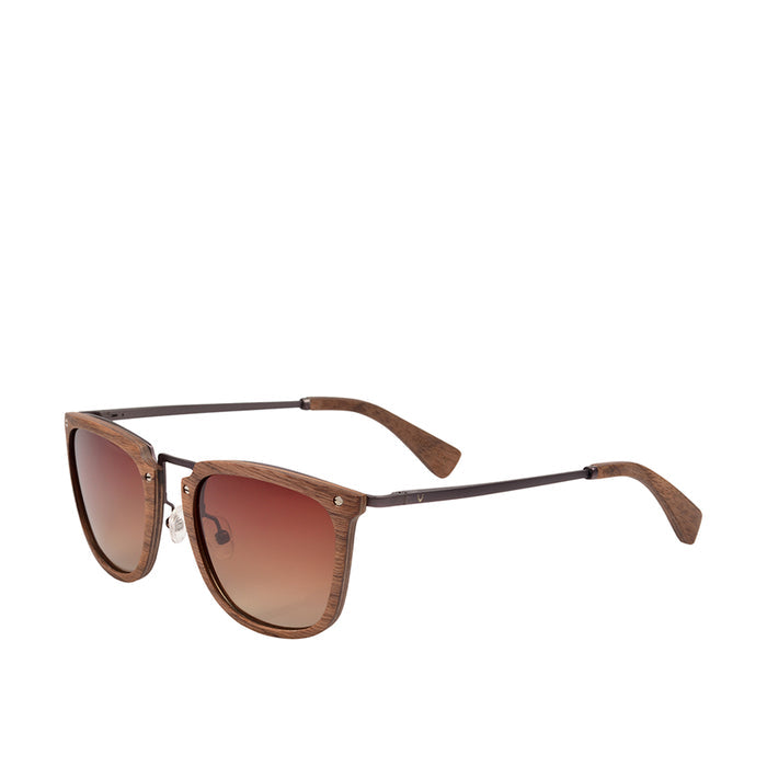 Kruger-Wb384B Unisex Brown Wayfarer Sunglasses