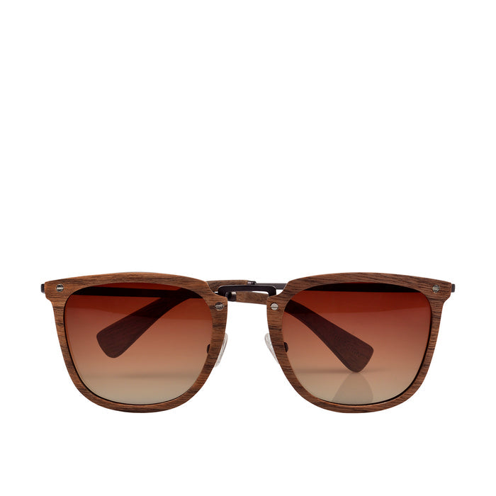 Kruger-Wb384B Unisex Brown Wayfarer Sunglasses