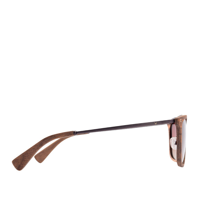 Kruger-Wb384B Unisex Brown Wayfarer Sunglasses