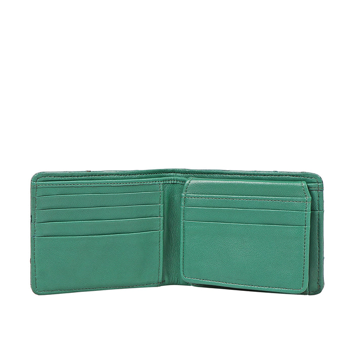 Kubera W1 Green Leather Bi-Fold Wallet