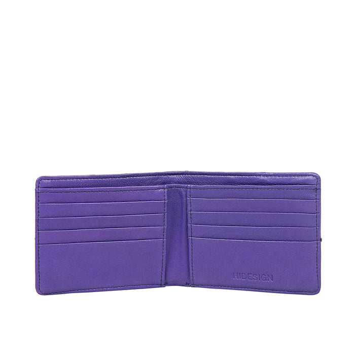 Kubera W2 Blue Leather Bi-Fold Wallet