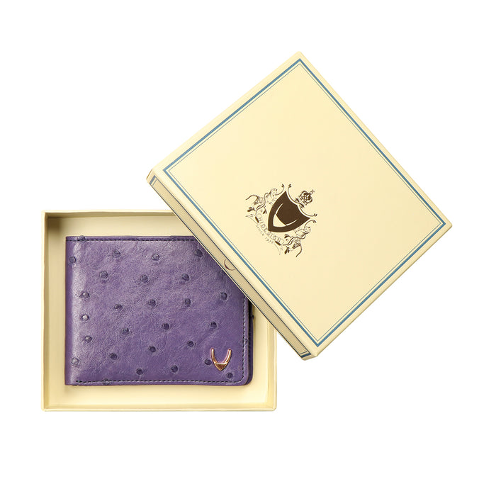 Kubera W2 Blue Leather Bi-Fold Wallet
