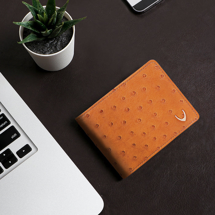 Kubera W2 Tan Leather Bi-Fold Wallet