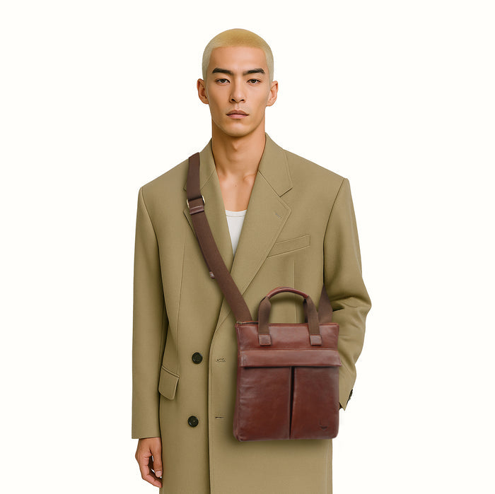 Kurosawa 01 Tan Leather  Crossbody