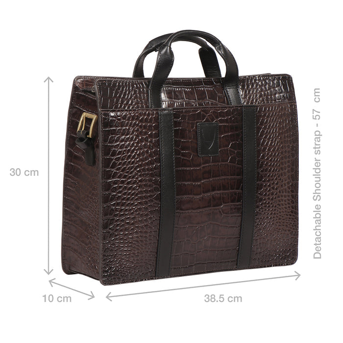 Kurosawa 02 Brown Leather  Briefcase