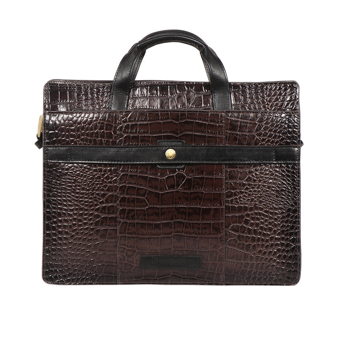 Kurosawa 02 Brown Leather  Briefcase