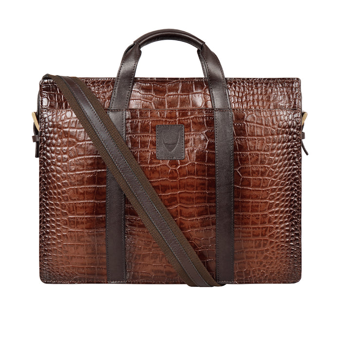 Kurosawa 02 Tan Leather  Briefcase