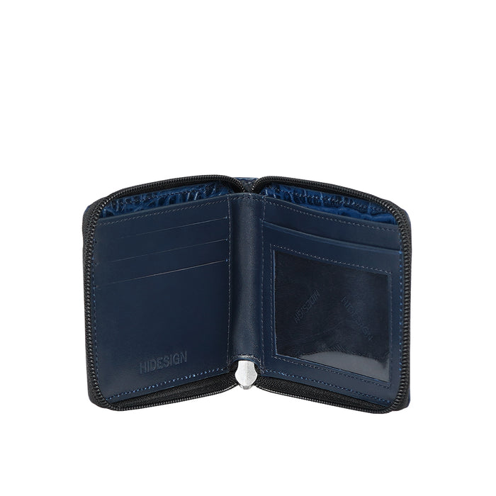 Kurosawa W1 Blue Leather Bi-Fold Wallet