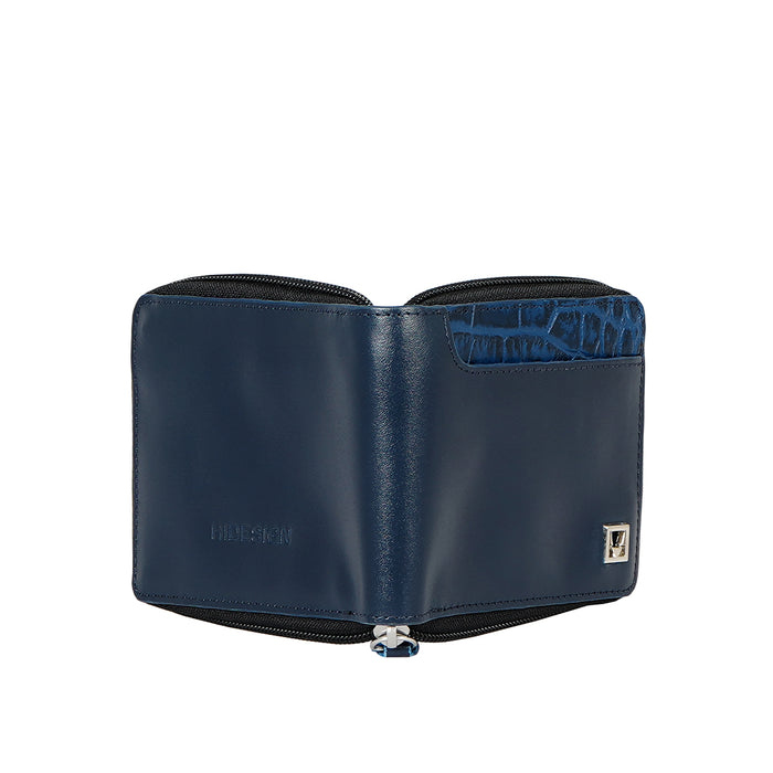Kurosawa W1 Blue Leather Bi-Fold Wallet