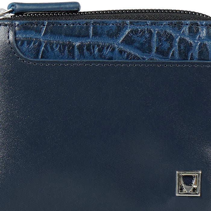 Kurosawa W1 Blue Leather Bi-Fold Wallet
