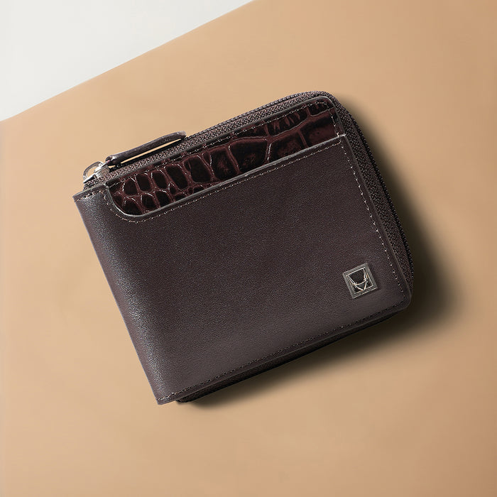 Kurosawa W1 Violet Leather Bi-Fold Wallet