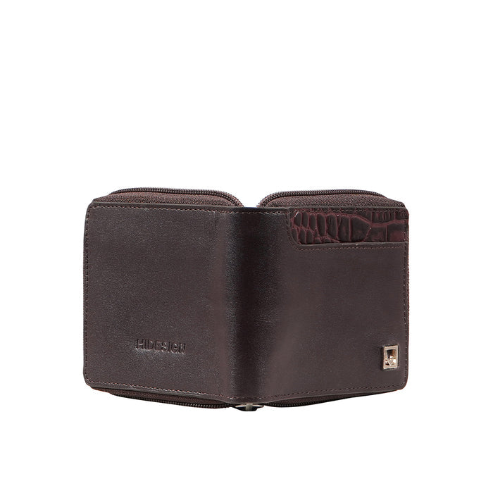 Kurosawa W1 Violet Leather Bi-Fold Wallet