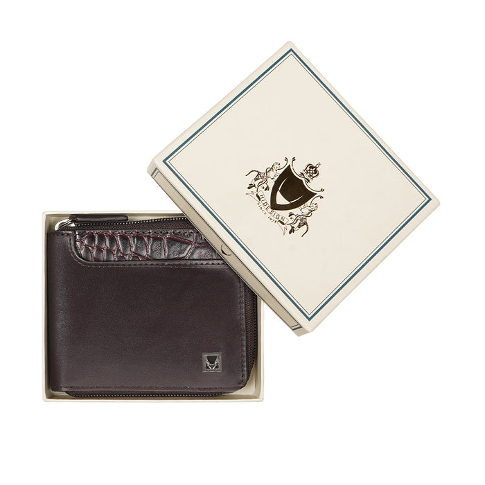 Kurosawa W1 Violet Leather Bi-Fold Wallet