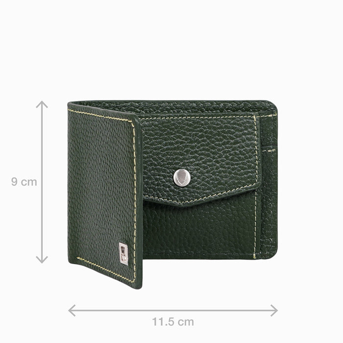 Kurosawa W2 Green Leather Bi-Fold Wallet