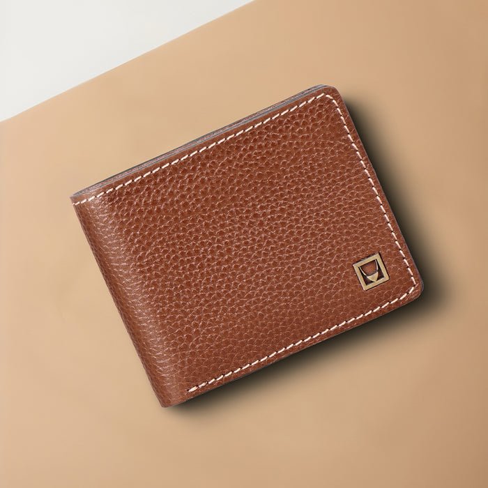 Kurosawa W2 Tan Leather Bi-Fold Wallet