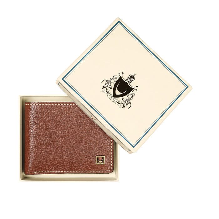 Kurosawa W2 Tan Leather Bi-Fold Wallet