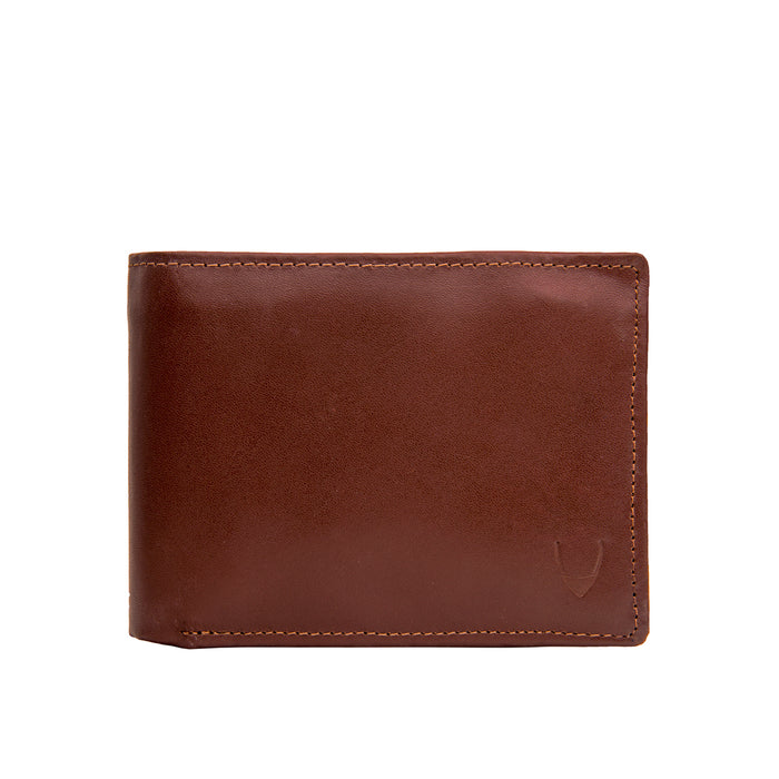 L103 N  Tan Leather Bi-Fold Wallet