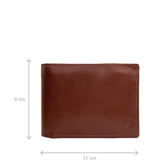 L103 N  Tan Leather Bi-Fold Wallet