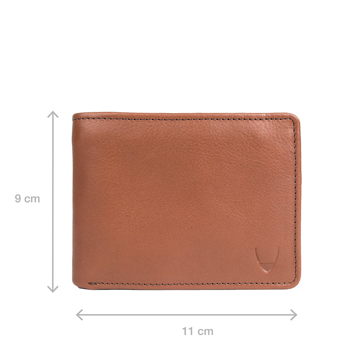 L103 N  Tan Leather Bi-Fold Wallet