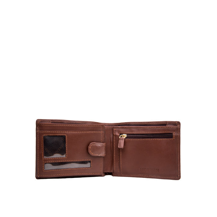 L103 N  Tan Leather Bi-Fold Wallet