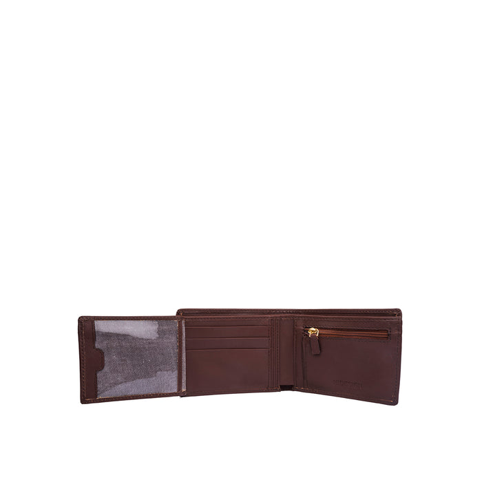 L104 N  Tan Leather Bi-Fold Wallet