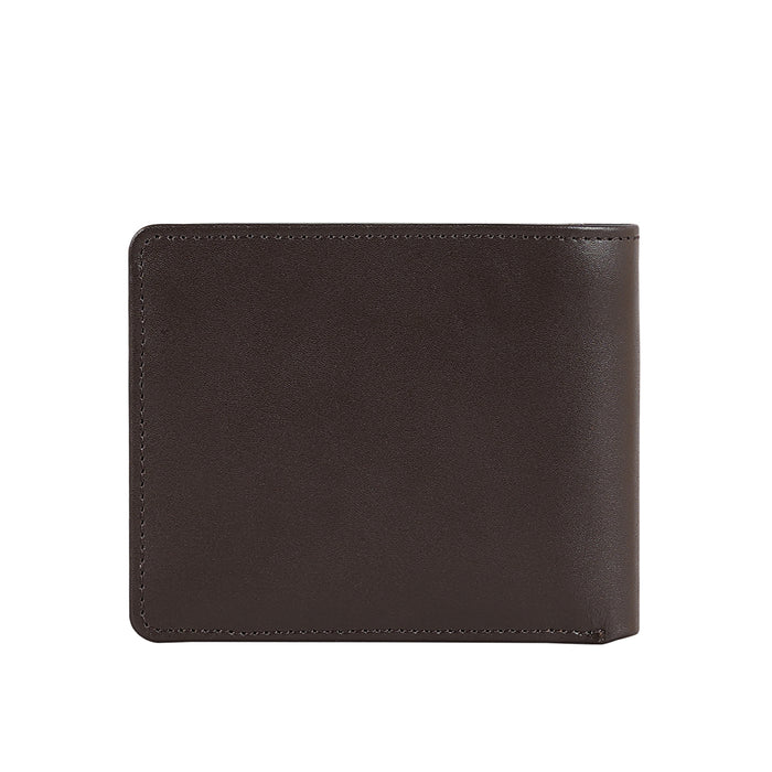 L107 N  Brown Leather Bi-Fold Wallet