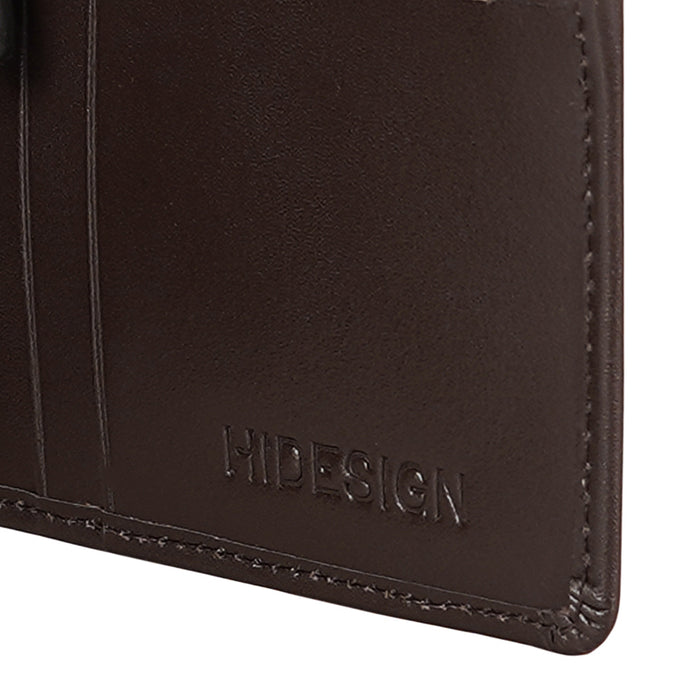L107 N  Brown Leather Bi-Fold Wallet